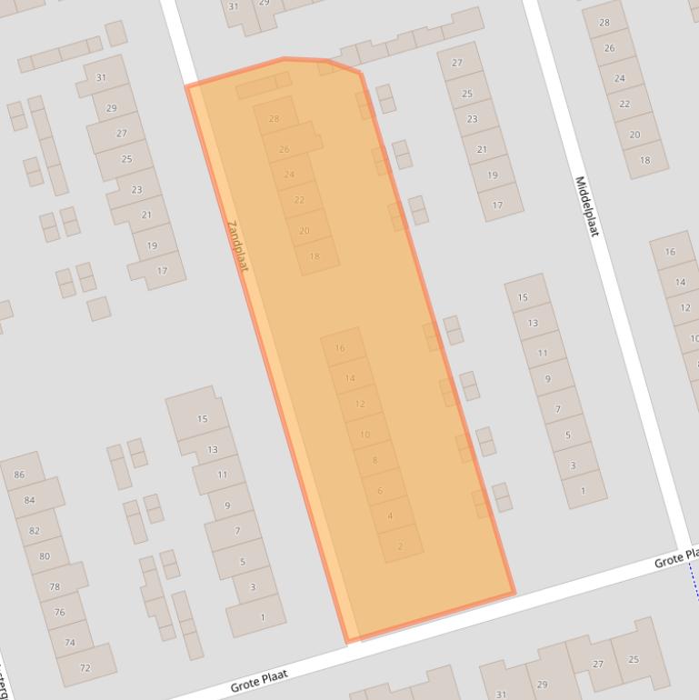 Kaart van postcodegebied 3891ZC.
