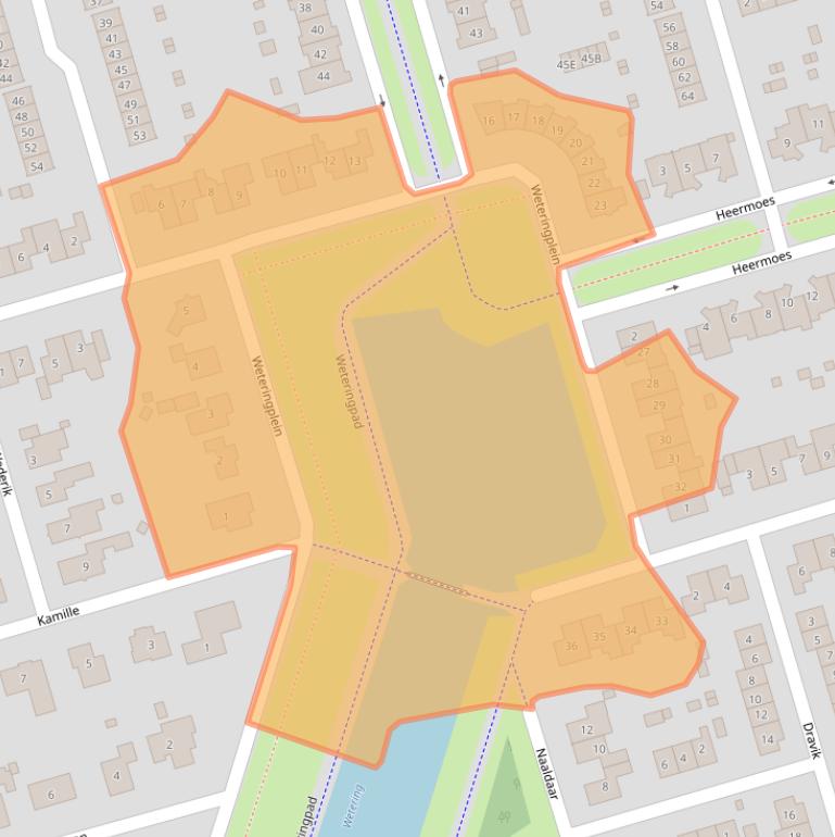 Kaart van postcodegebied 3892AM.