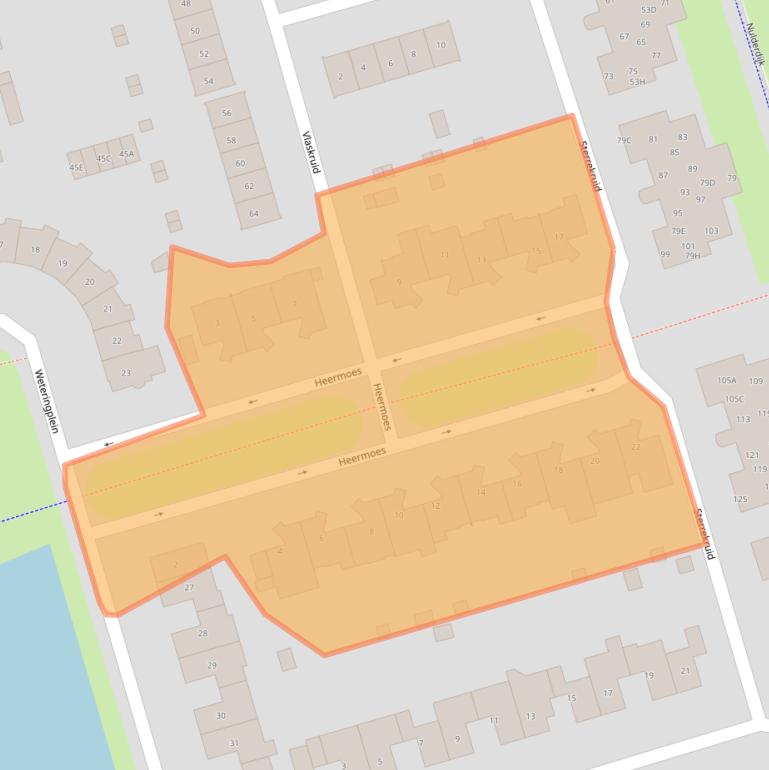 Kaart van postcodegebied 3892AV.