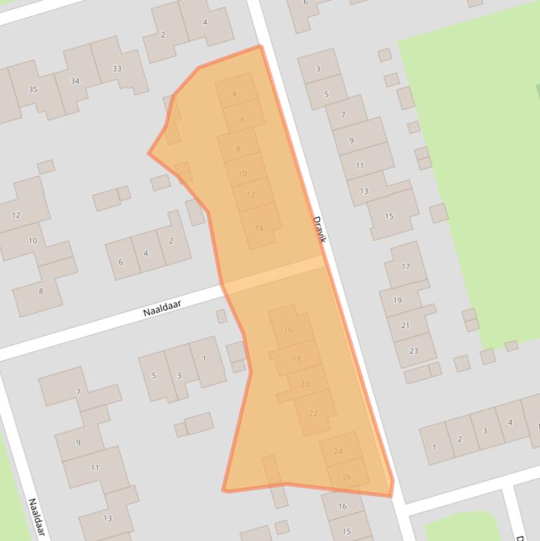 Kaart van postcodegebied 3892BB.