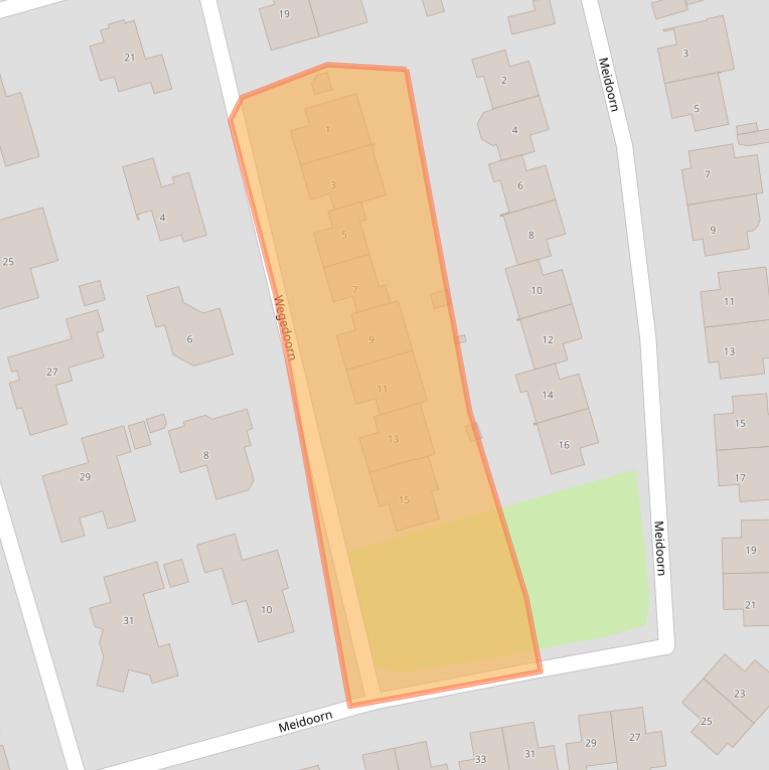 Kaart van postcodegebied 3892CL.