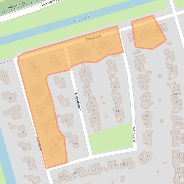 Kaart van postcodegebied 3892CN.