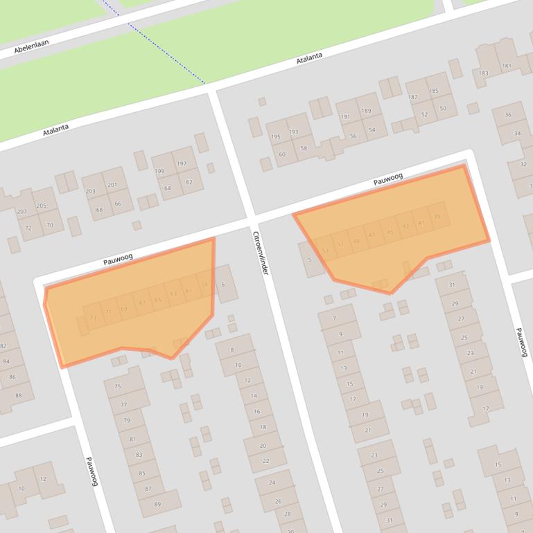 Kaart van postcodegebied 3892EL.