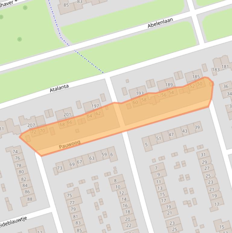 Kaart van postcodegebied 3892ER.