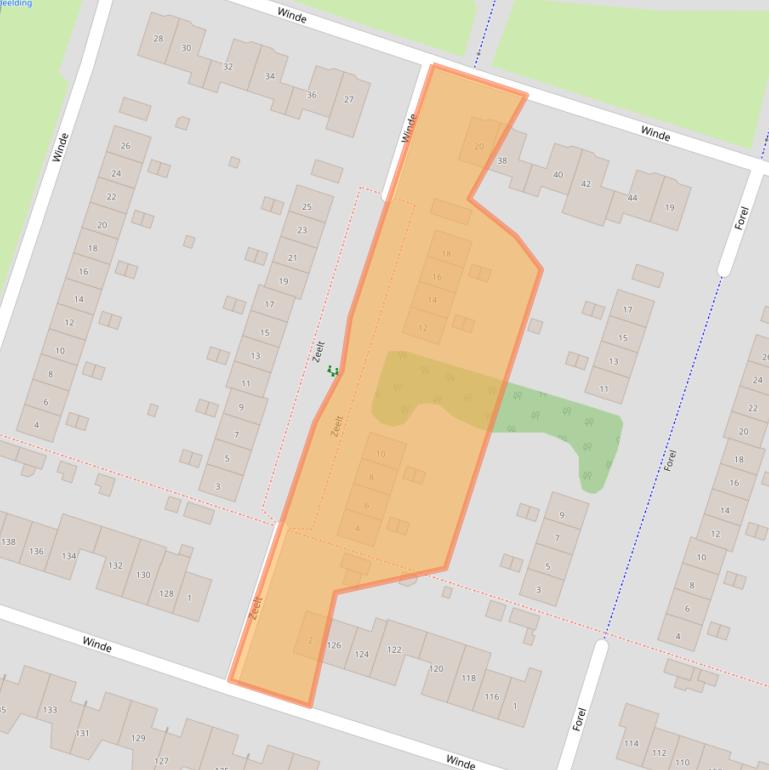 Kaart van postcodegebied 3892HL.