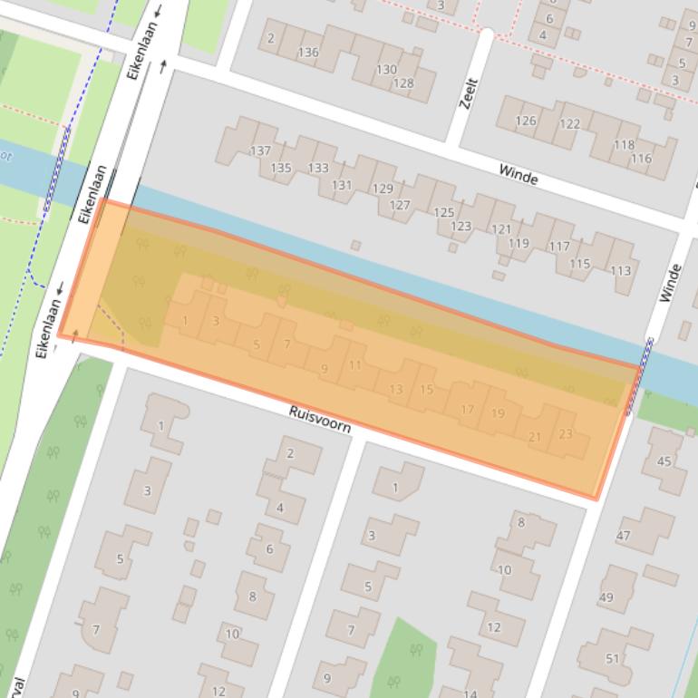Kaart van postcodegebied 3892HP.