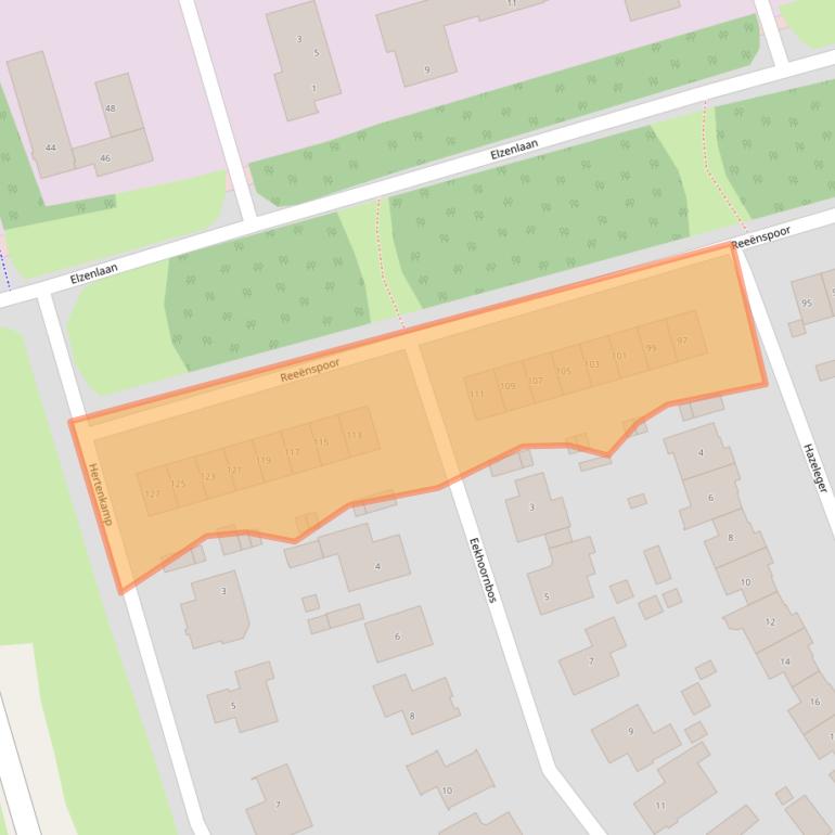 Kaart van postcodegebied 3892VD.