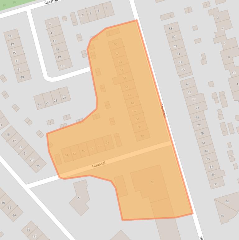 Kaart van postcodegebied 3892VN.