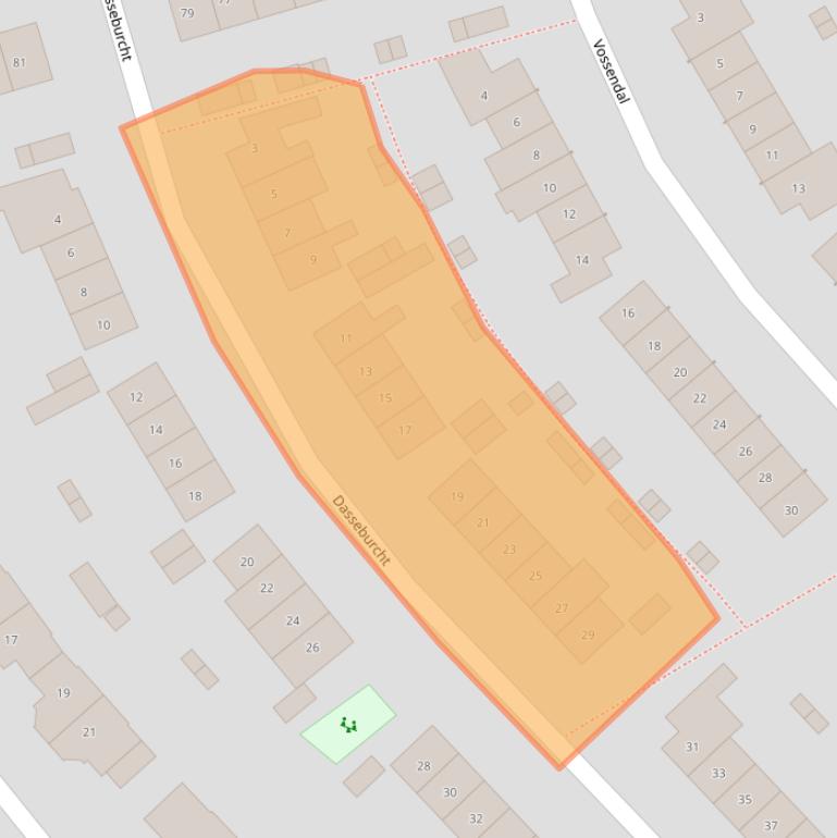Kaart van postcodegebied 3892WB.