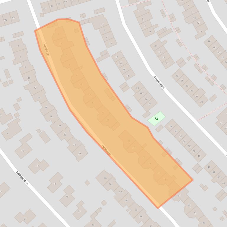 Kaart van postcodegebied 3892WH.