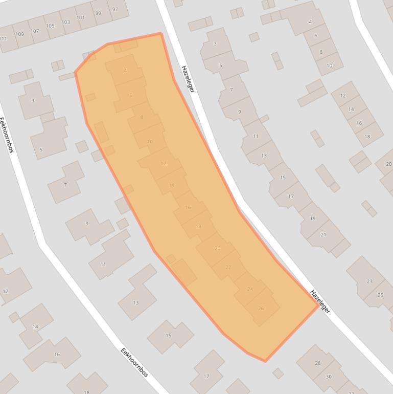 Kaart van postcodegebied 3892WK.