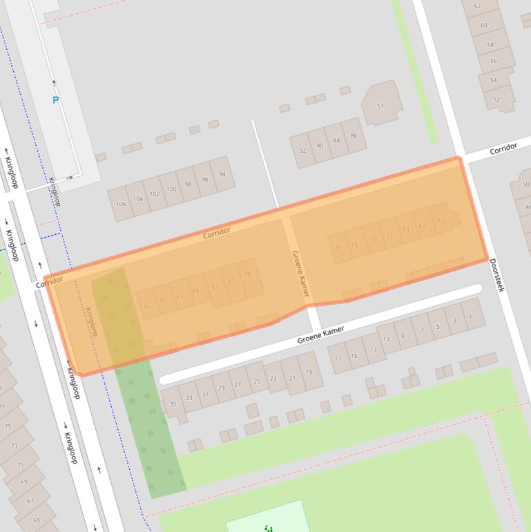 Kaart van postcodegebied 3893BC.