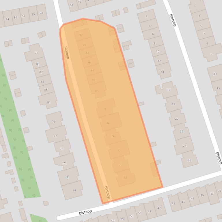 Kaart van postcodegebied 3893BL.