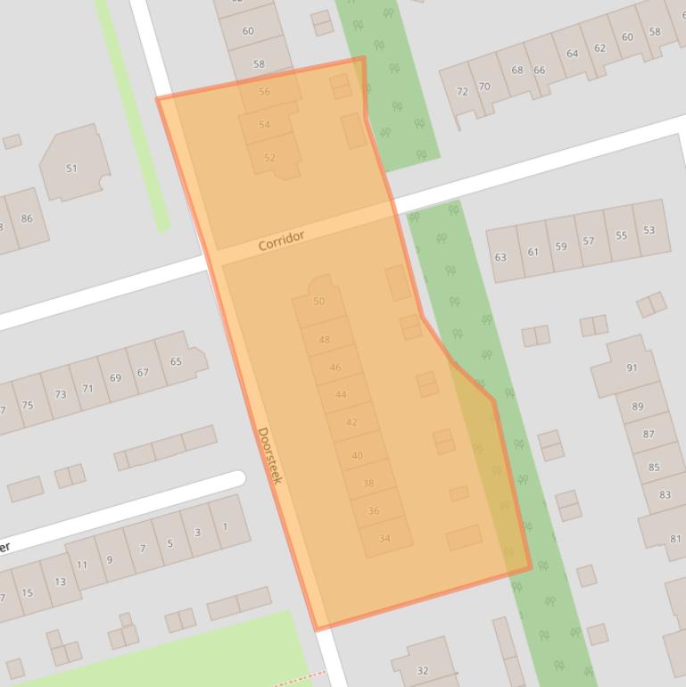 Kaart van postcodegebied 3893BN.