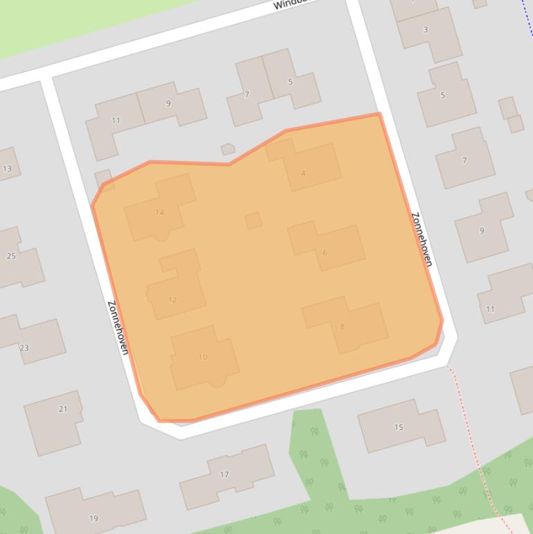 Kaart van postcodegebied 3893CB.