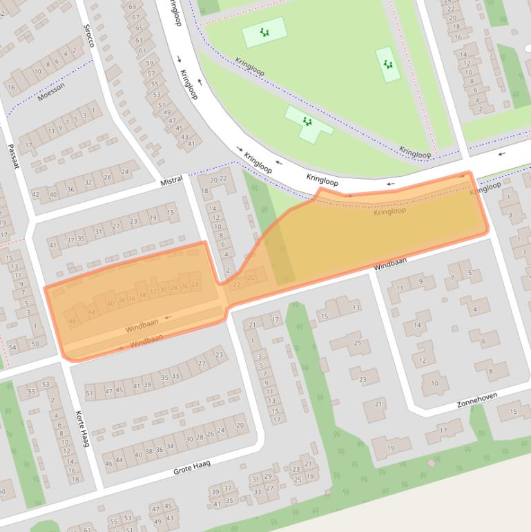 Kaart van postcodegebied 3893CH.