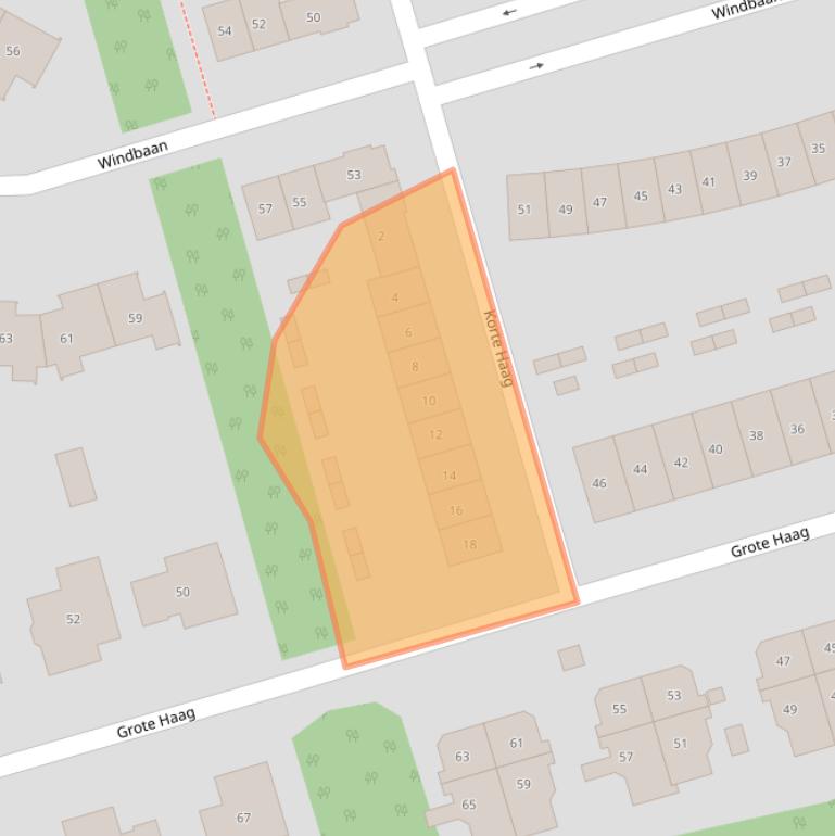 Kaart van postcodegebied 3893CP.