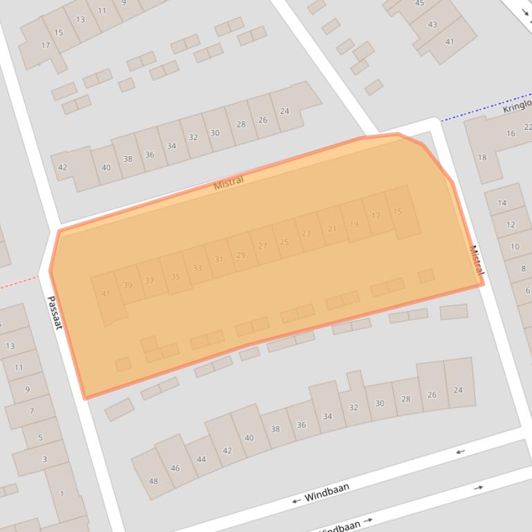 Kaart van postcodegebied 3893CX.