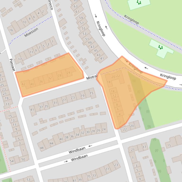 Kaart van postcodegebied 3893CZ.