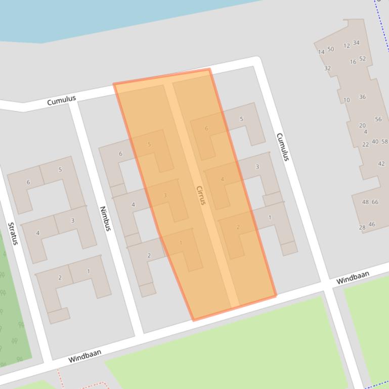 Kaart van postcodegebied 3893DC.