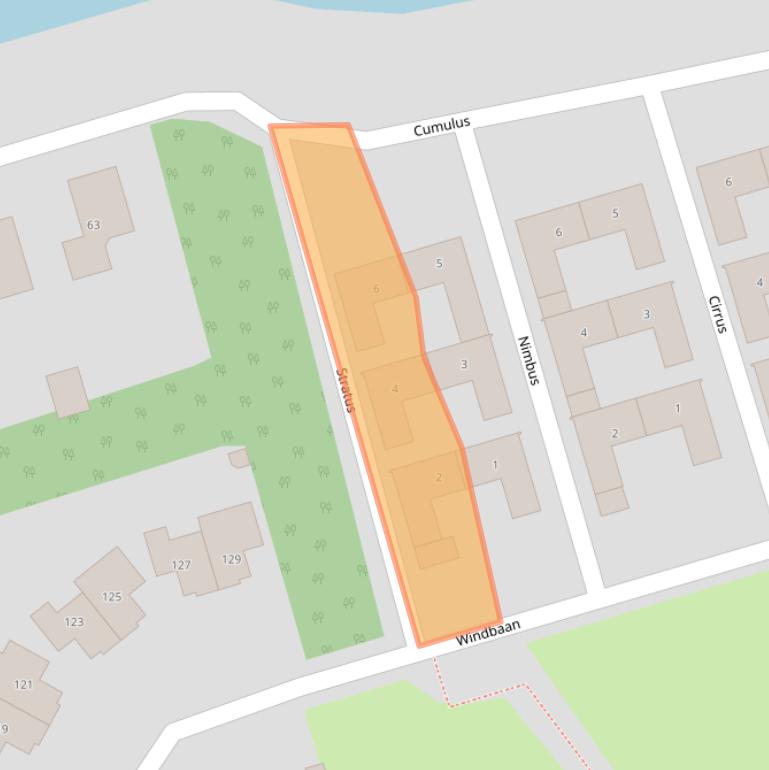 Kaart van postcodegebied 3893DE.