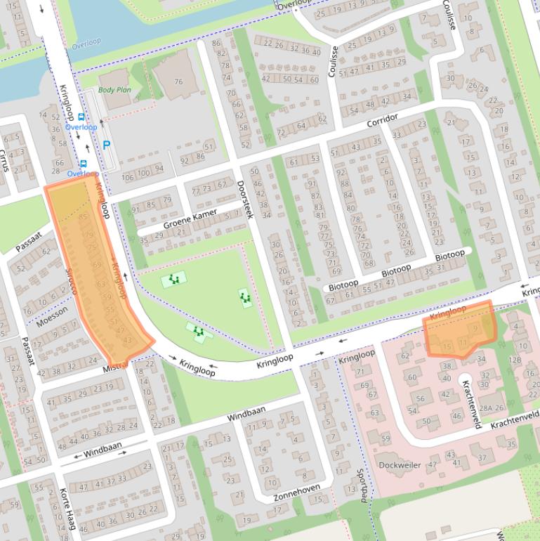 Kaart van postcodegebied 3893DL.