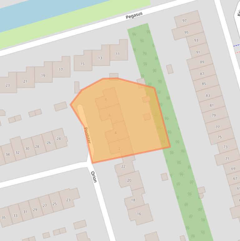 Kaart van postcodegebied 3893DP.