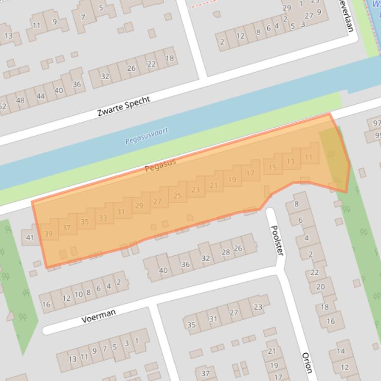 Kaart van postcodegebied 3893DR.