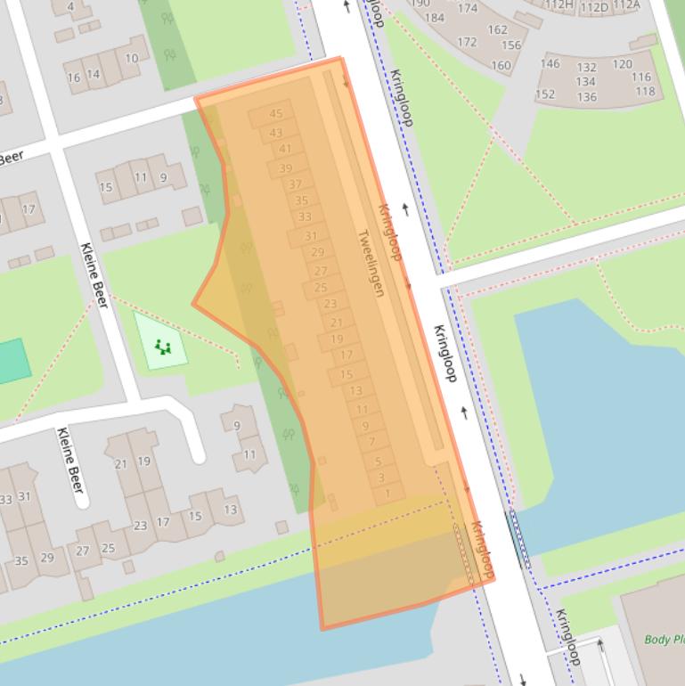 Kaart van postcodegebied 3893DW.