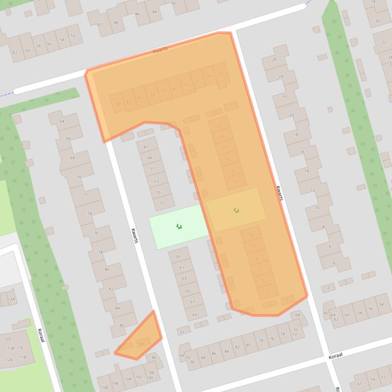 Kaart van postcodegebied 3893ED.
