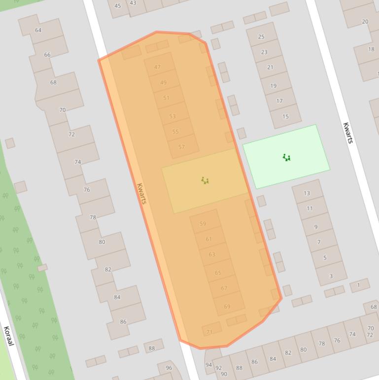 Kaart van postcodegebied 3893EE.