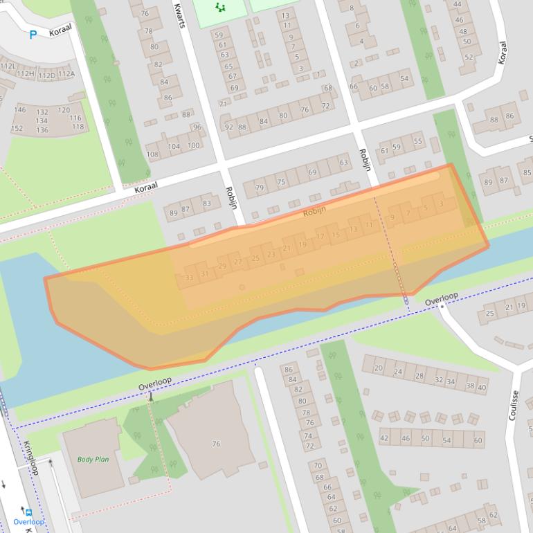 Kaart van postcodegebied 3893EN.