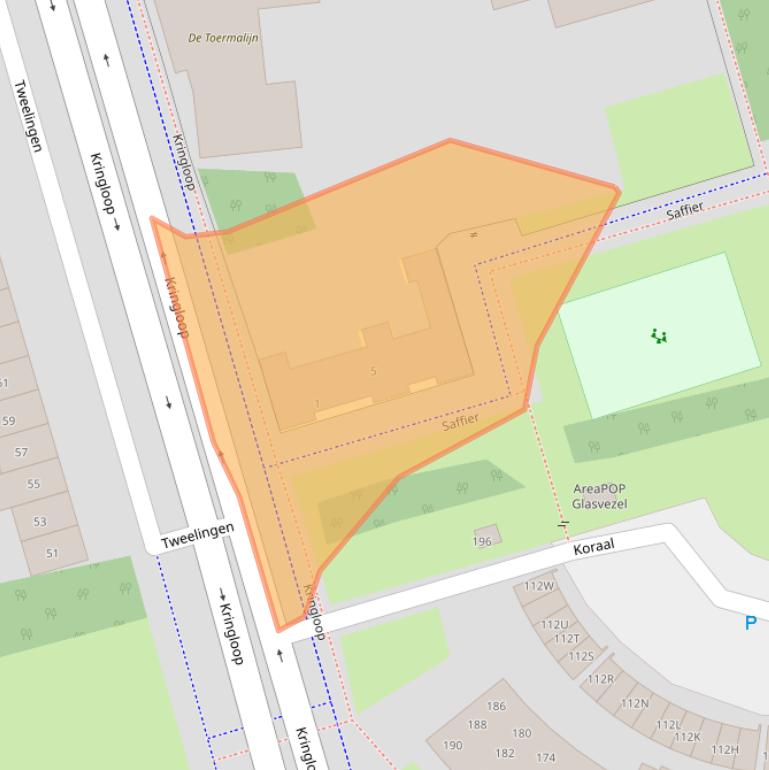 Kaart van postcodegebied 3893ER.