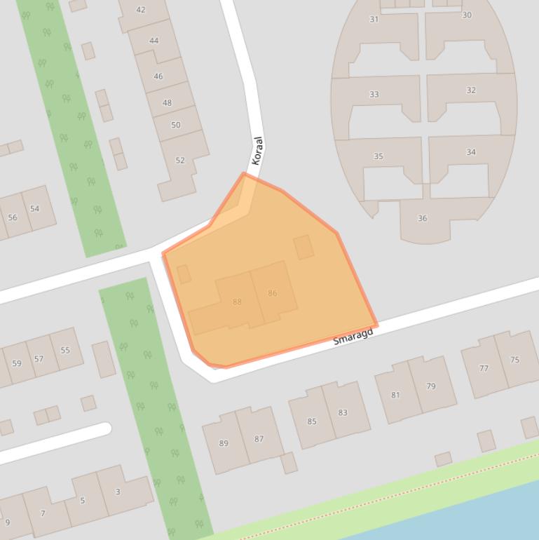 Kaart van postcodegebied 3893EV.