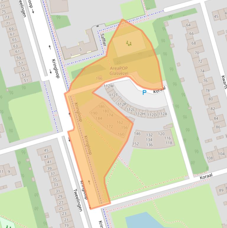 Kaart van postcodegebied 3893EX.