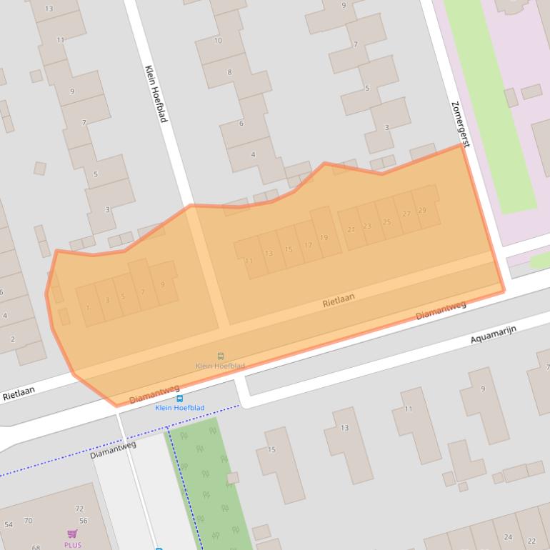 Kaart van postcodegebied 3893GK.