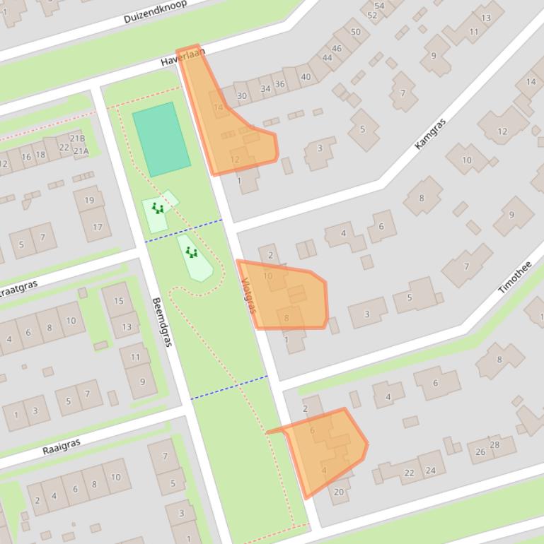 Kaart van postcodegebied 3893GW.