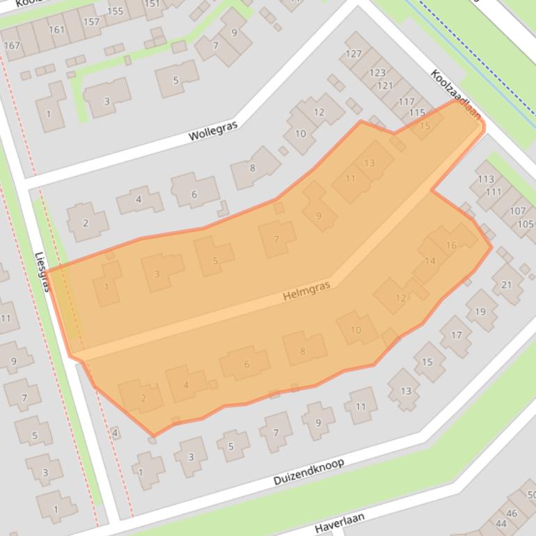 Kaart van postcodegebied 3893HH.