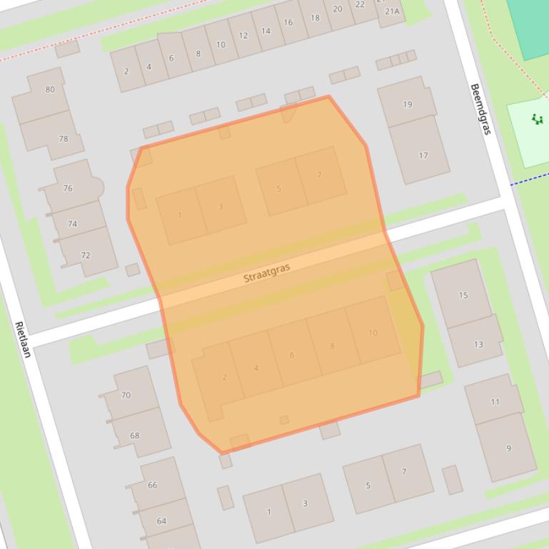 Kaart van postcodegebied 3893HL.