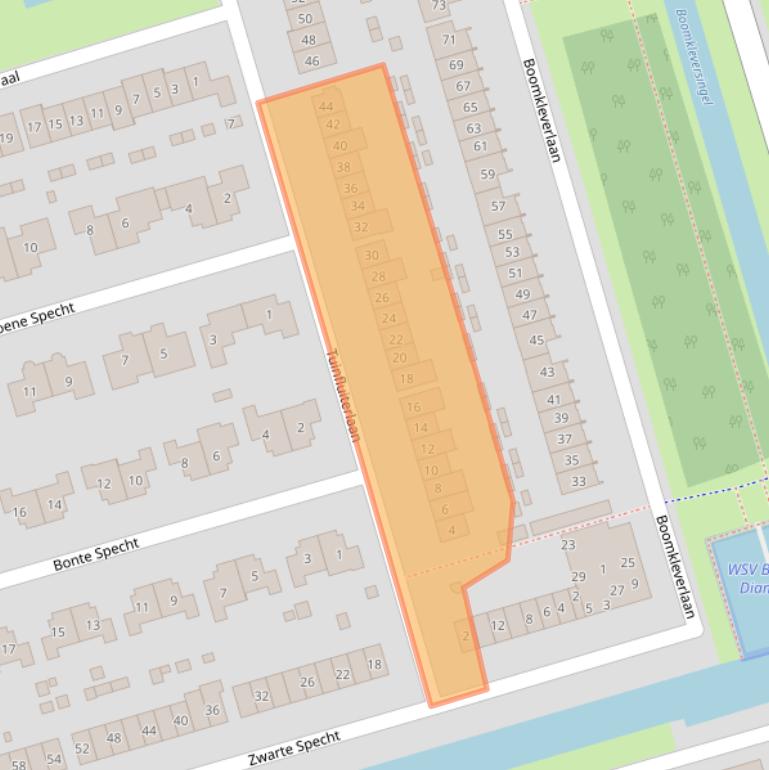 Kaart van postcodegebied 3893JG.