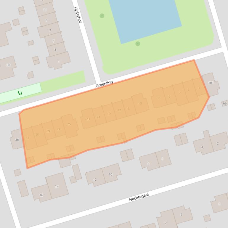 Kaart van postcodegebied 3893KA.