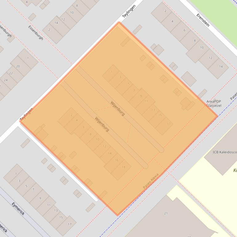 Kaart van postcodegebied 3894AC.