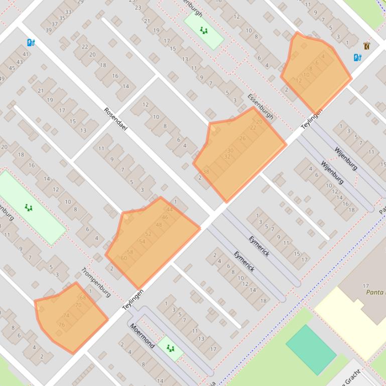 Kaart van postcodegebied 3894AG.