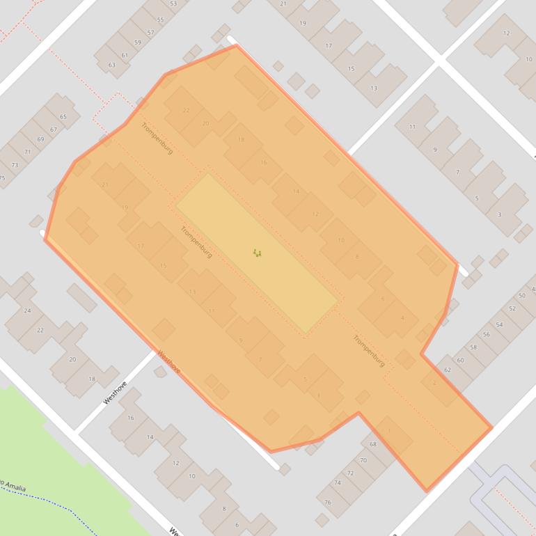 Kaart van postcodegebied 3894AM.