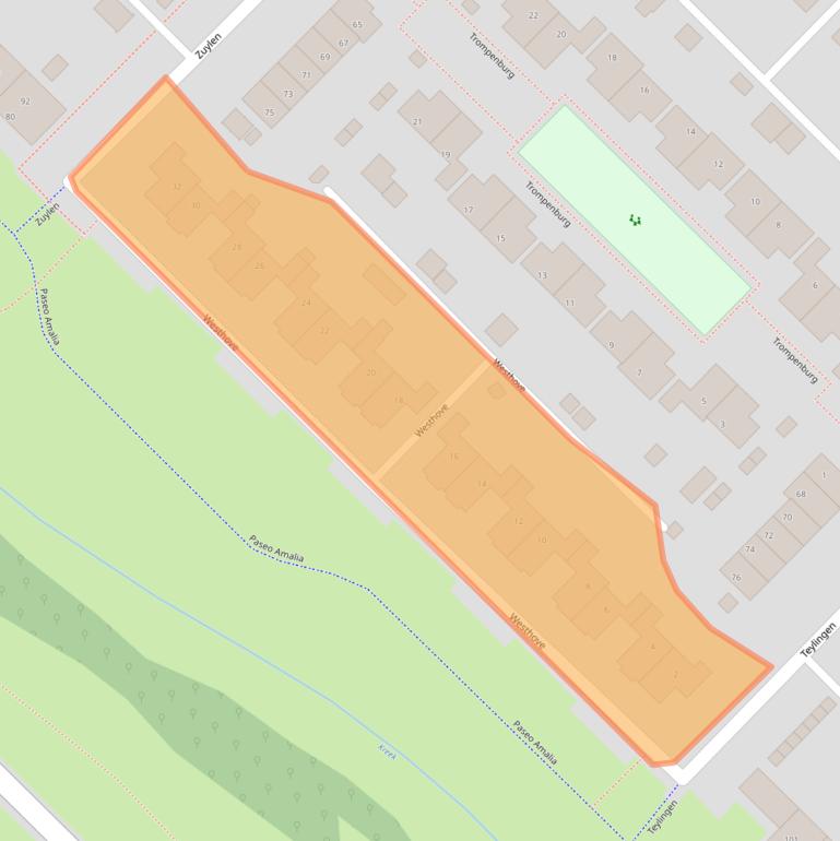 Kaart van postcodegebied 3894AN.