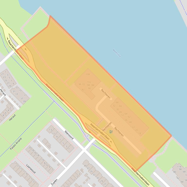 Kaart van postcodegebied 3894AX.
