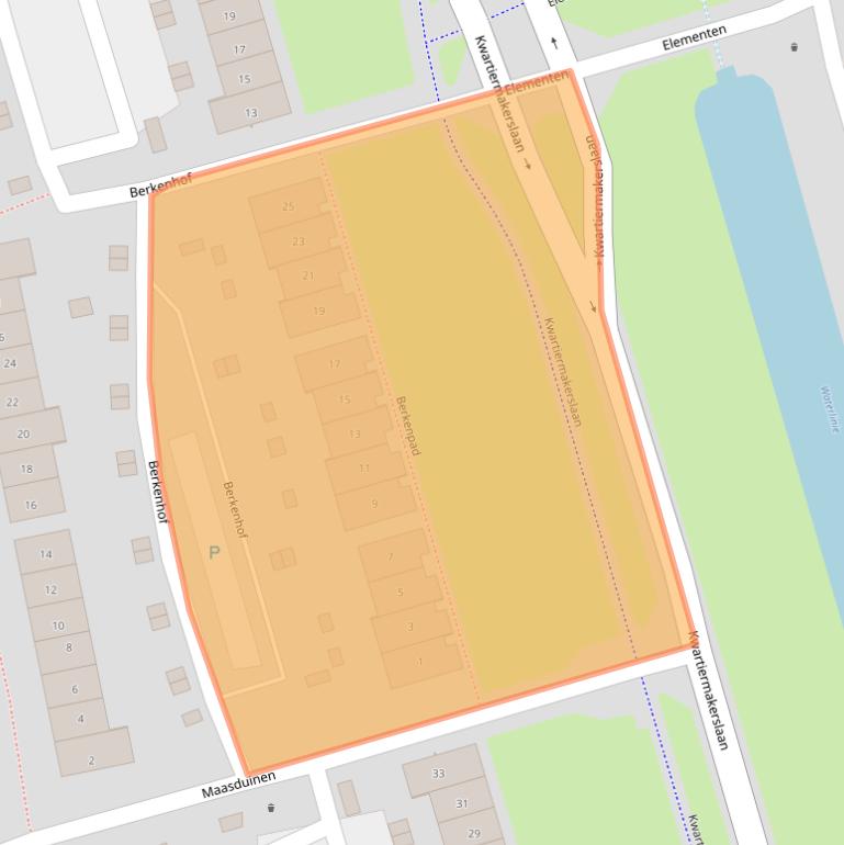 Kaart van postcodegebied 3894BP.