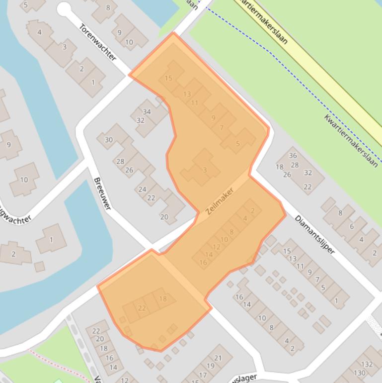 Kaart van postcodegebied 3894CL.