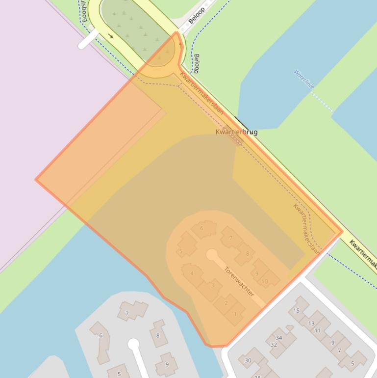 Kaart van postcodegebied 3894CS.