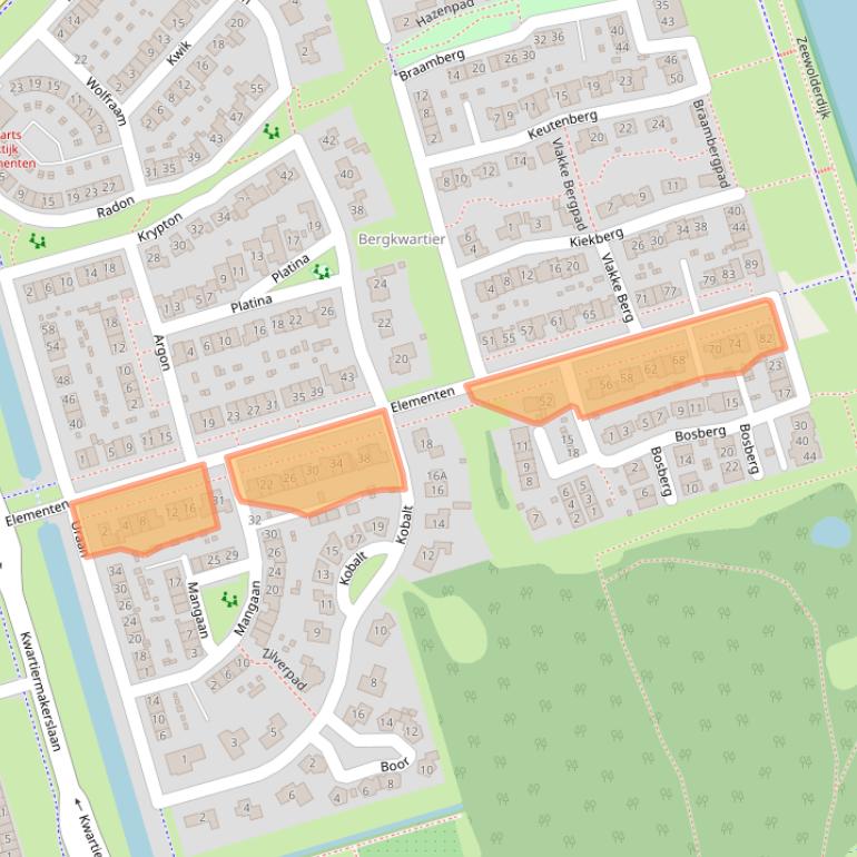 Kaart van postcodegebied 3894DG.